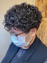 ビンゴ(BINGO)&nbsp;ba647アッシュブラック束感ツイストスパイラルウェットスタイル