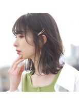 アトリエ フェム(atelier.fem) atelier.fem 透け感グレージュ×ミディアム