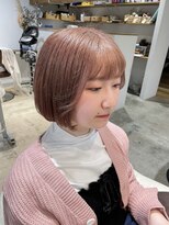 ナルヘアー 越谷(Nalu hair)&nbsp;ミニボブ/ミルクティーピンク
