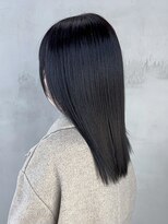 アルバム 池袋(ALBUM) 暗髪グレージュ_斜めバンググレージュカラーシルキー_ba440622