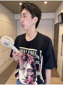 刈り上げないメンズベリーショート/ツイストピンパーマ