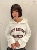 【竹之内蔵人】大人艶感丸みボブ/小顔ライン/耳掛けボブ<蔵前>