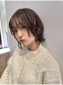 エアリーロング×ピンクベージュ×美髪［髪質改善/縮毛矯正］