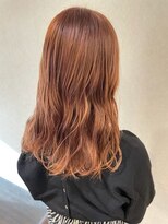 スーパーカット 元町店(SUPER CUT)&nbsp;秋カラー　オレンジベージュ　ロング
