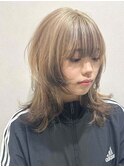 ミディアムウルフ/フェイスフレーミング【ALEAP parrot/多賀】