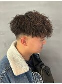 テーパーフェードマッシュ ツイストスパイラルパーマ ツイスパ