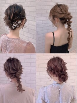 ヘアースタジオ シーオーイー(hair studio C-O-E)の写真/“立体感×華やかさ”が叶うヘアセット◇周りと差がつくワンランク上のヘアセットをご提案…＊