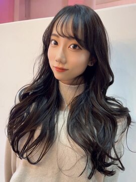 ウィクシーミミ 栄矢場町店(wixy mimi) 黒髪ロングが映える艶グレーカラー♪