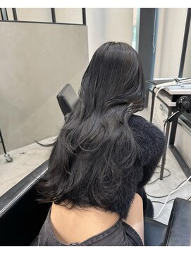 エイト 博多店(EIGHT hakata) レイヤーカット×ダークグレー