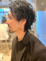 メンズサロン ブロック(Men's Salon bloc)&nbsp;こなれ感　ツイストスパイラルパーマ　30代40代　束感