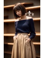 ラクヘアー 明大前(rakhair)&nbsp;浅めグラデーションのしっとりボブ