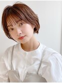 前髪 アンブレラカラー こなれミディ イメチェン ウェーブパーマ