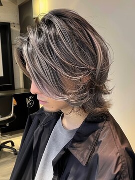 ネハス ナガオカ(nehus.nagaoka) メンズバレイヤージュ2/韓国マッシュ/ダークアッシュ/ゆるスパ