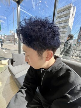 マーズ(MARS) スパイキーショート x ネイビー/20代30代40代