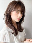 前髪愛されワンカールナチュラルカールセミディ#341f0204