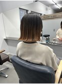 髪質改善トリートメント/切りっぱなしボブ