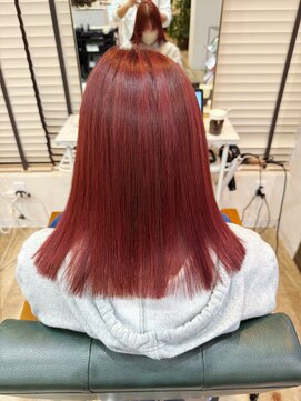 クラネ(CLANE.) 切りっぱなし/レッド系カラー