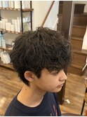 無造作シャドウパーマ