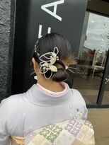 ルネッサンスヘアー ラファエロ(RAFFAELLO)&nbsp;七五三ママヘアアレンジ　着物ヘアアレンジ　ヘアアレンジ