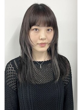 シュク 高円寺(SYUK) 姫カットレイヤー/ぷつっと/グレージュ【SYUK高円寺】kanna