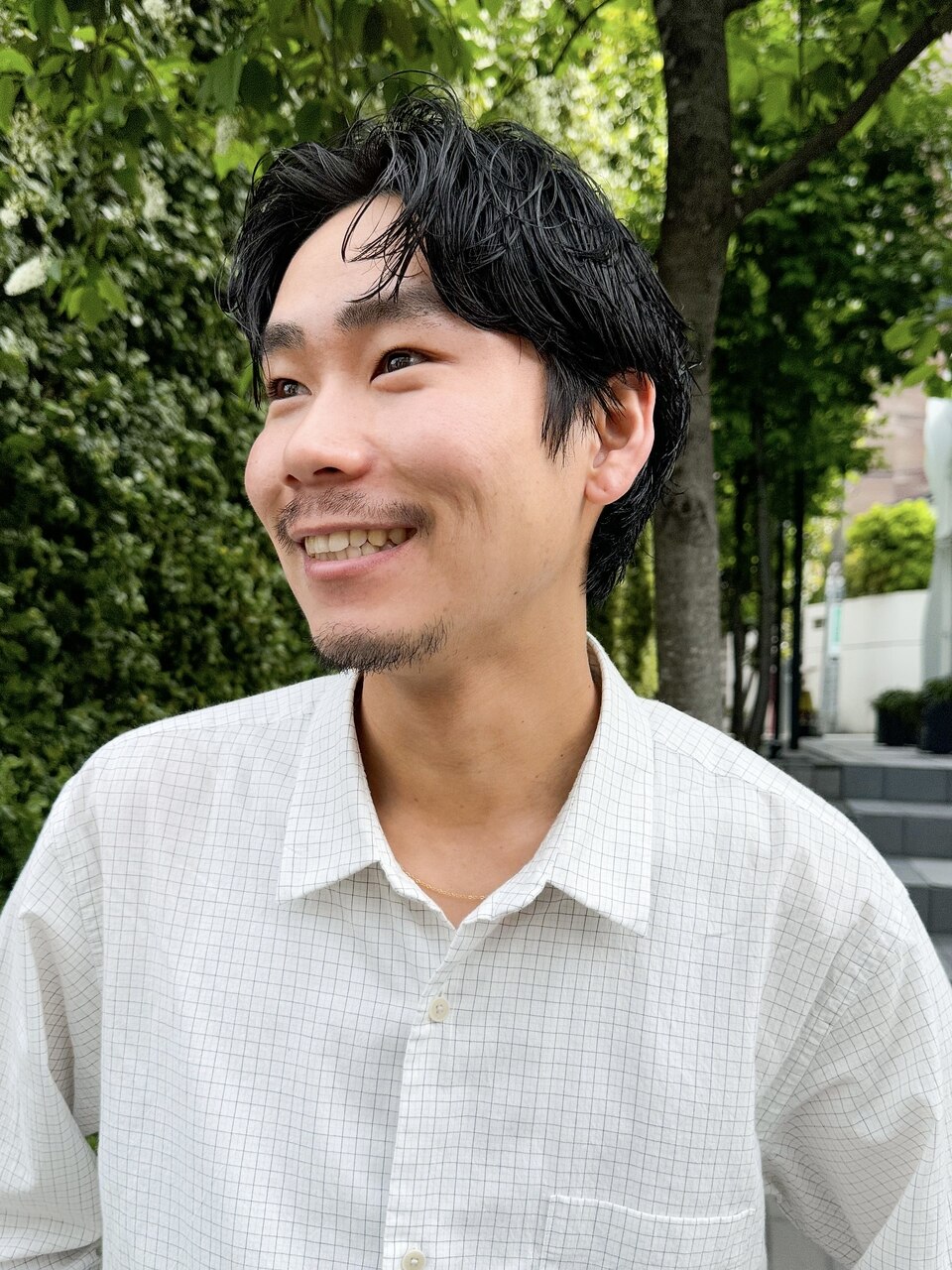 坊主/茶坊主/メンズ坊主/おしゃれ坊主/メンズカラー/ブラウン