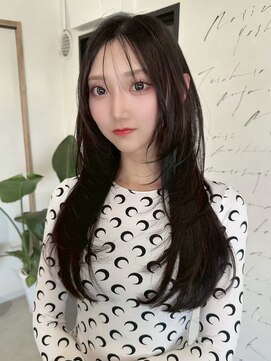 エトワ 中央店(etoi) 大分韓国かき上げレイヤーカット大人レイヤー顔まわりレイヤー