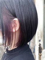 ヘアーズ ロッソ テラス(hair's ROSSO TERRACE)&nbsp;イヤリングカラー×バイオレットピンク［30代40代50代］