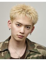 オーシャントーキョー ホワイト 原宿(OCEAN TOKYO WHITE)&nbsp;アクティブショートスパイキーショート金髪ハイトーンショート