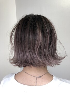 フォーク(FOLK) 恵比寿×YAMATO  パープルバレイヤージュ×外ハネショート