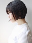 【morio成増】大人かわいい フレンチボブ マニッシュ黒髪