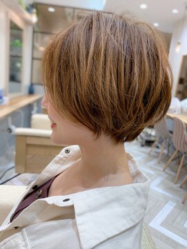 シー バイ ロンド 新宿(Sea by Lond) 【佐伯敦】アッシュベージュ☆横顔美人ショート☆