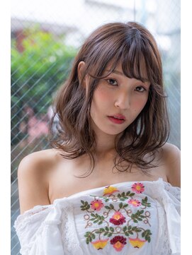 レニーバイエース(LANY by ACE) 【LANY横浜】フェミニンミディ×アッシュグレージュ