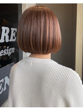 フィオーレ ヘアデザイン(FIORE hair design) オレンジベージュ/ボブ