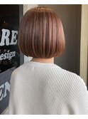 オレンジベージュ/ボブ