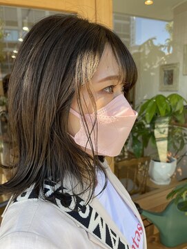 ラブハーツアンドビー マツヤマ(luve heart's And Be matsuyama) オリーブグレージュヘア