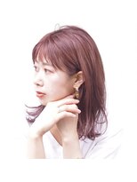 ドルセ(Dulce)&nbsp;【Dulce】ピンクカラー×ショートバング×ミディアム