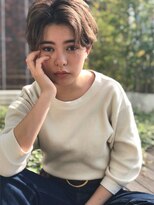 スレーヌサロンハナレ 北千住美容院(Sereine salon HANARE)&nbsp;センターパート×ハンサムショート