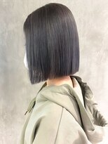 アイティーバイアルバム 藤沢店(IT by ALBUM)&nbsp;グレーパープル_アースカラーくびれヘアツートンカラー_ba378031