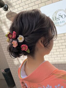 ルッソ チアロ(Lusso chiaro) ☆着物ヘアアレンジ　アップスタイル☆/30代40代50代