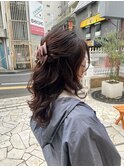 ハーフアップ