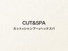 【CUT&SPA】カットシャンプー(眉毛カット付)ヘッドスパorフェイスマッサージ 