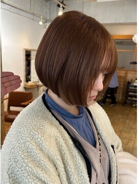 ミモザワークス(Mimosa Works) ミニボブ・イヤリングカラー/ホワイトベージュ