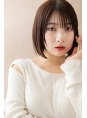 小顔似合わせカット前下がり切りっぱなしボブZ戸頭20代30代40代