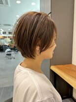 ビューエヒメ(VIEW EHIME)&nbsp;大人ラフウェーブ20代30代40代ボブブラウンスウィングショート