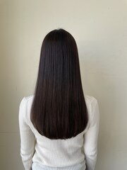 髪質改善 縮毛矯正 トリートメント ロングヘア 韓国 艶髪 