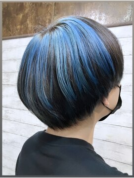 ヘアスペース ロン バイ シュシュ(HAIR SPACE Le rond by chou chou) 【Le rond】design color × blue
