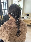 王道ふわふわ編みおろしアレンジ