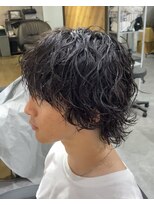 ビカムメンズヘアー 栄店(become men's hair)&nbsp;波巻きパーマ×ウルフ