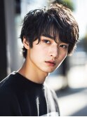 サーフカール フェザーパーマ スパイキーショートブルーブラック