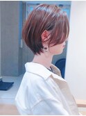 Say.ショートチェリーレッドチェリーブラウンワインレッド青山
